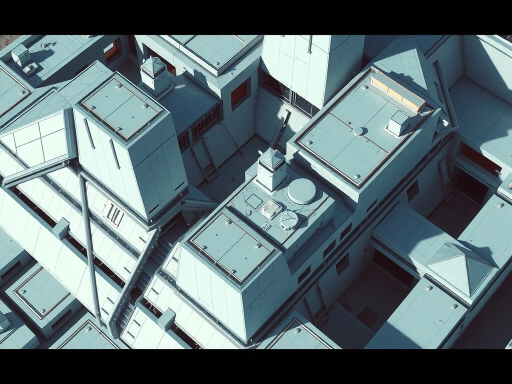 Aerial view of technology hub