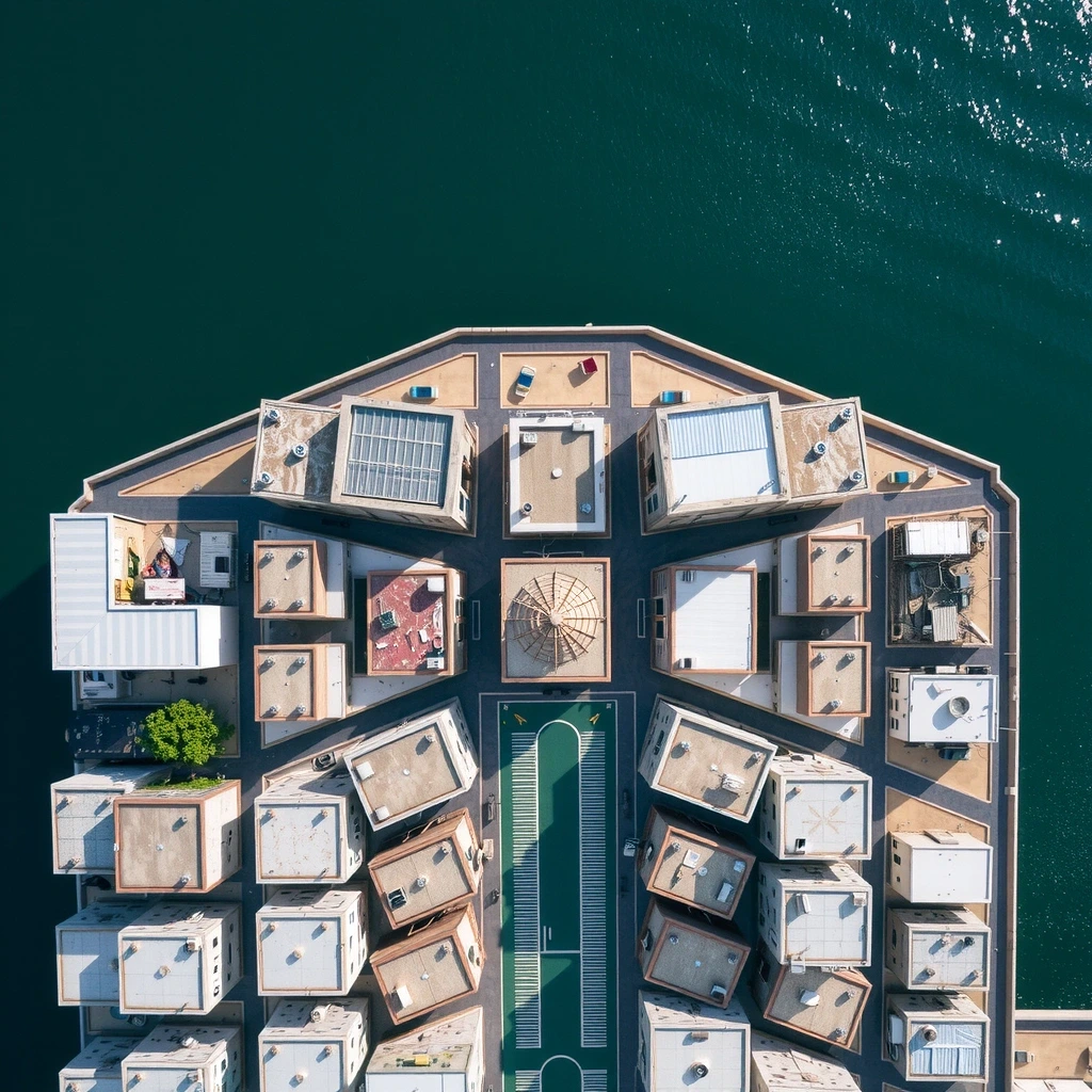 USA Retail Market HQ Aerial View